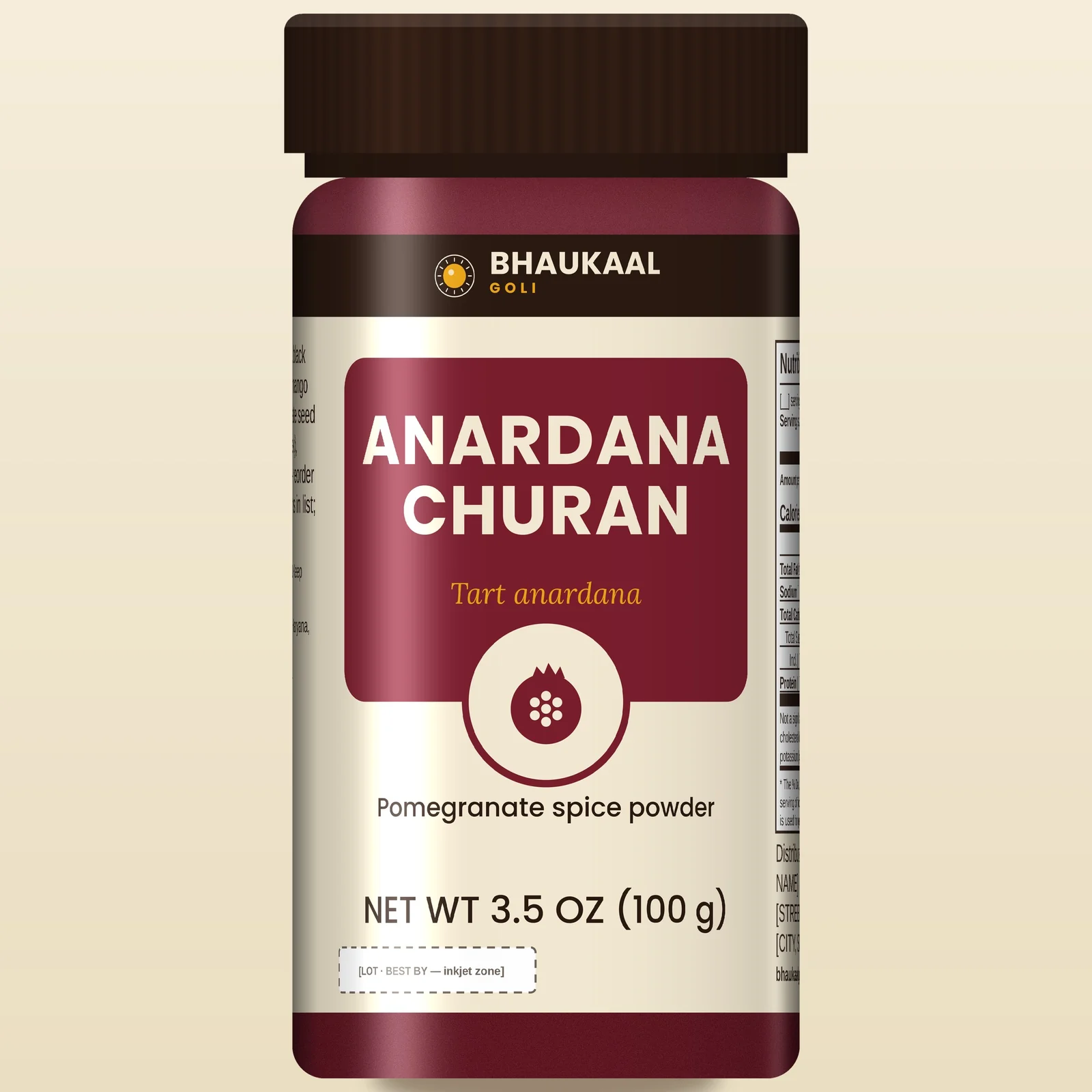 Bhaukaal Anardana Churan pack, front view