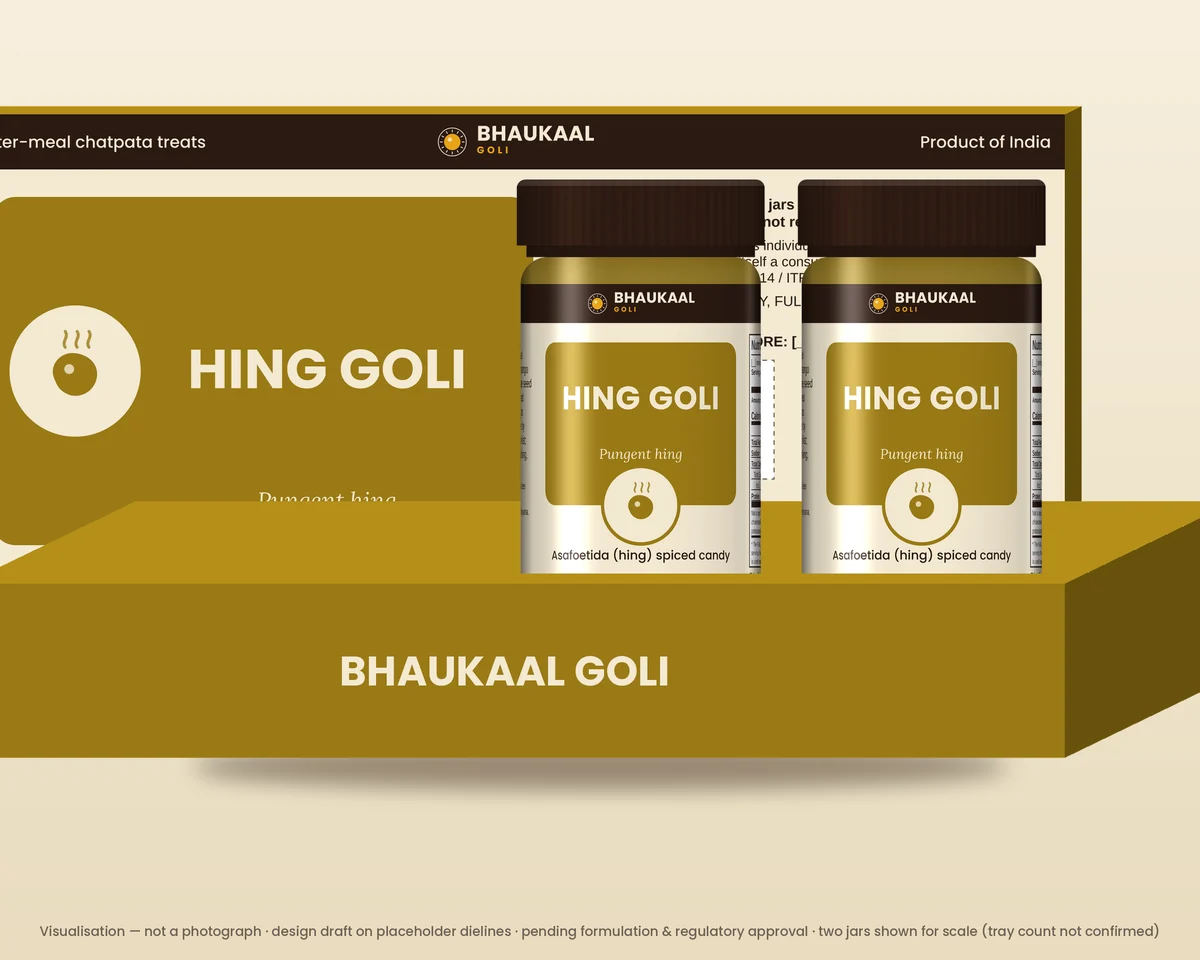 Bhaukaal Hing Goli Tray pack