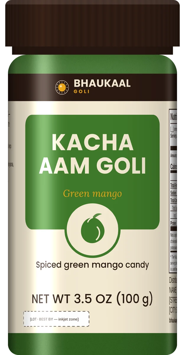 Bhaukaal Kacha Aam Goli pack