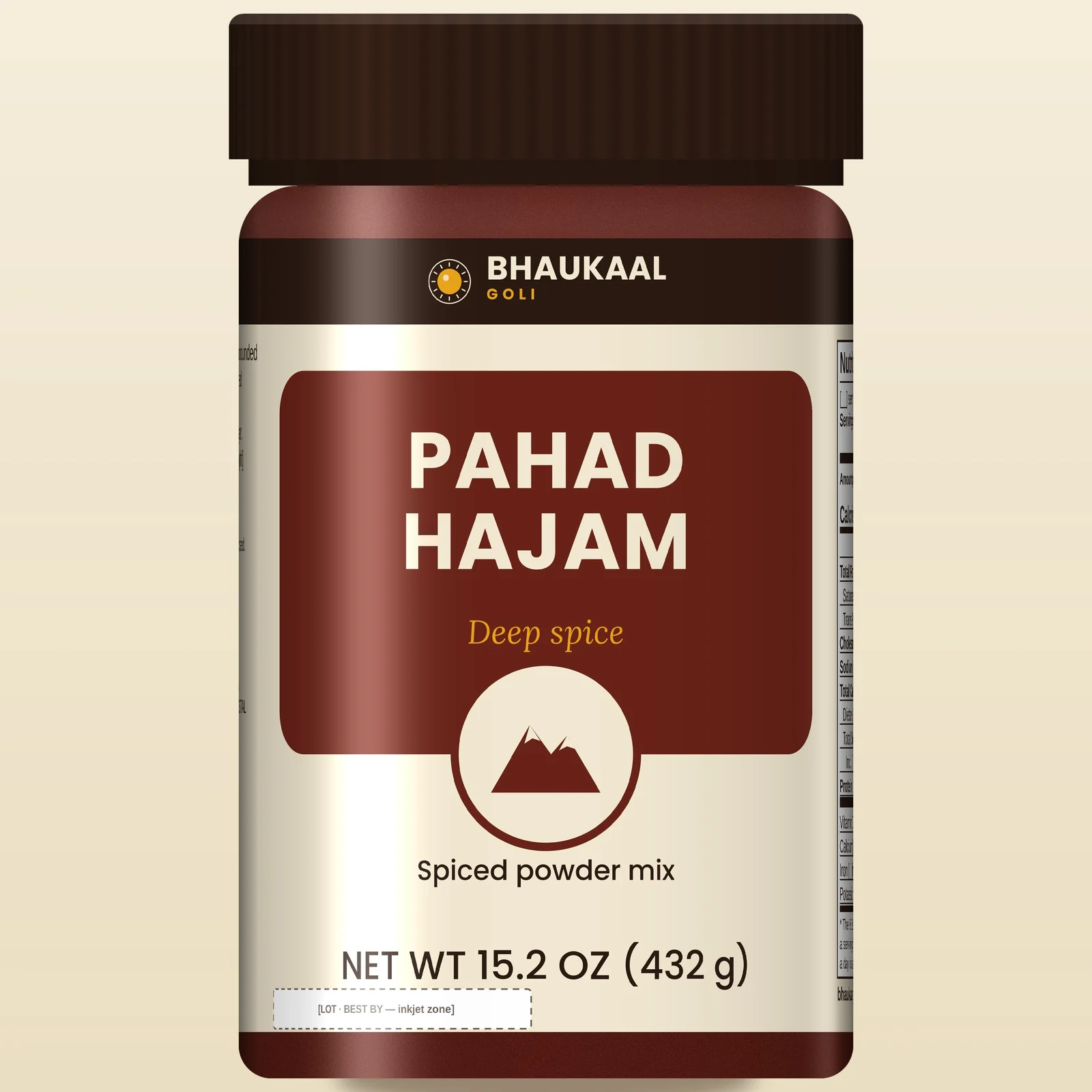 Bhaukaal Pahad Hajam Jar pack, front view